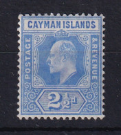 Cayman Islands: 1907/09   Edward   SG27   2½d   MH - Cayman Islands