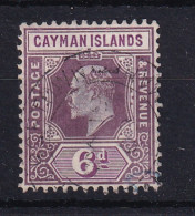 Cayman Islands: 1907/09   Edward   SG30   6d   Dull Purple & Violet Purple   Used - Kaimaninseln
