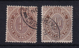 Cayman Islands: 1908/09   Pictorial    SG38 / 38a   ¼d   Brown And Grey-brown  Used - Cayman Islands