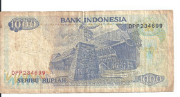 INDONESIE 1000 RUPIAH 1992-95 VF P 129 D - Indonesia