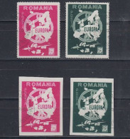 Romania Ant-Europa 1971 2v Perforated + Imperforated Used (59199) - Idées Européennes