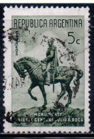 ARGENTINA 1941 STATUE OF GENERAL ARGENTINO JULIO ROCA STATUE 5c  USED USADO OBLITERE' - Used Stamps