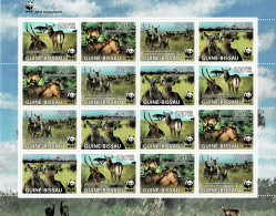 GUINEA-BISSAU 2008 Mi 3919-3922 WWF WATERBUCKS MINT FULL SHEET ** - Gibier