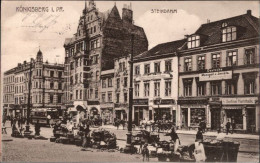 ! Alte Ansichtskarte Aus Königsberg In Ostpreußen, Steindamm, Straßenbahn, Tram, Geschäfte, 1917 - Ostpreussen