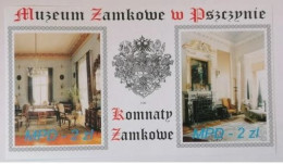 POLAND POLISH PRIVATE MUNICIPAL DELIVERY POST OFFICE: CASTLE MUZEUM PSZCZYNA CASTLE - CHAMBERS A MS NHM MINIATURE SHEET - Blokken & Velletjes