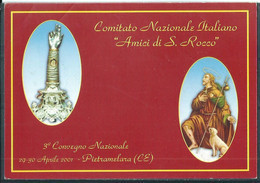 Comitato Nazionale Italiano "Amici Di S.Rocco "  3° Convegno Nazionale  29-30 Aprile 2001 Pietramelara (Ce) - Caserta