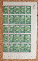 SOUDAN Français Mali - 30 Centimes - N° 68 (Y&T) - Porte De Djenné - Bloc Feuille De 25 Timbres Neufs MNH - Unused Stamps