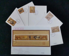 China FDC,Head Office First Day Cover 2021-4 "Five Bulls Painting" - 2010-2019
