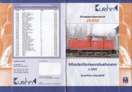 Catalogue KUHEN-MODELL 2008 Produktübersicht Spur TT Modelleisenbahnen 1:120 - Alemania