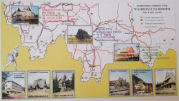 POLAND POLISH PRIVATE MUNICIPAL DELIVERY POST OFFICE: TOURIST PTTK SHELTERS WESTERN CARPATHIAN MOUNTAINS MS NHM MAP - Blokken & Velletjes