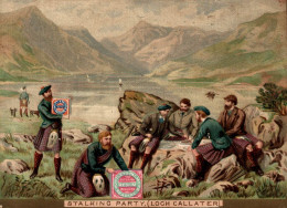 CHROMO BISCUITS HUNTLEY PALMERS STALKING PARTY LOCH CALLATER - Autres & Non Classés