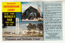 CS89. Vintage US Postcard. New York World's Fair. Swedenborgian Exhibit. Church - Expositions