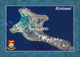 Kiribati Kiritimati Christmas Island Satellite View New Postcard - Kiribati