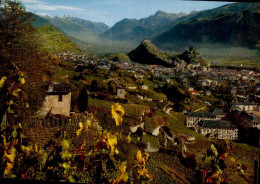 SION    ( SUISSE )   VIGNOBLE ET VILLE DE SION - Sion