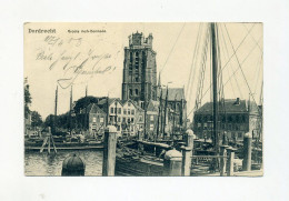 1903 Niederlande Frankierte Photokarte Hafen Von Dordrecht Kerk-Bomkade - Dordrecht