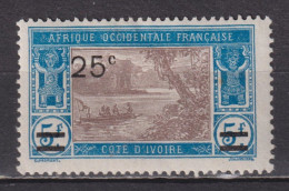 Timbre Neuf*  De Côte D'Ivoire De 1924 YT74 MI 76 MH - Oblitérés