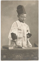 Delcampe - Fantaisie - CPA - Enfant Habillé En Costume D'écclésiastique - Carte Photo - 1910 - Sonstige & Ohne Zuordnung