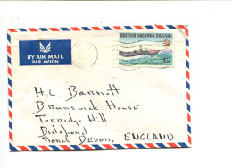 BRITISH SOLOMON ISLANDS - Affranchissement Seul Sur Lettre - Bateau J.F. Kennedy - British Solomon Islands (...-1978)