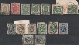 Lot 15 Oblitérés Armoiries Et Lion Heraldique  YT 279-280-283-285-420-423-425 - Autres & Non Classés