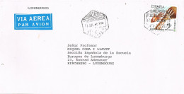 54593. Carta Aerea MADRID 1986. JEFATURA Del ESTADO. Marca Casa De S.N. El REY - Brieven En Documenten