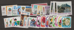 1975 MNH New Zealand Year Collection Postfris** - Komplette Jahrgänge