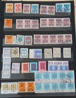 Turkey Republic  1978-1999 OFFICIAL (RESMİ ) Used STAMPS WITH BLOCK OF 10 ,STRIPES OF 5,4 - Usados