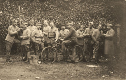 Beauvais * Carte Photo Photographe Photo Minoli * Régiment Militaire * Soldats Militaire Militaria * Vélo Cycle Ancien - Beauvais