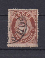 NORVEGE 1871 TIMBRE N°21 OBLITERE - Gebruikt