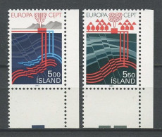 ISLANDE 1983 N° 551/552 ** Neufs MNH Superbes C 25 € Europa Génie Humain Exploitation échangeur De Chaleur Chauffage - Ongebruikt