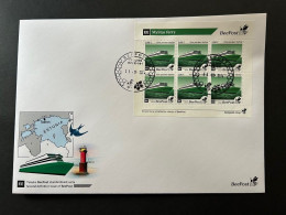 Estonia Estland Estonie 2024 Definitives Mystar Ferry Ship BeePost Sheetlet FDC - Schiffe