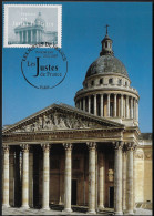 France 2007 Y&T 4000, Carte Maximum. Les Justes De France. Le Panthéon - Judaisme