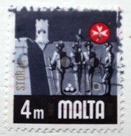 4m  Malta  Briefmarke Gestempelt - Malte