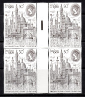 UK, GB, Great Britain, MNH, London 1980, Stamp Exhibition, Block Of 4 - Nuovi