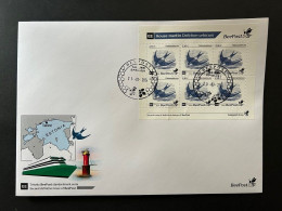 Estonia Estland Estonie 2024 Definitives State Map BeePost Sheetlet FDC - Zwaluwen