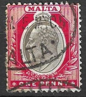 MALTA - 1903 - EDOARDO VII - 1 D - USATO (YVERT 19 - MICHEL 18) - Malte