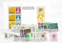 1980 MNH New Zealand Year Collection Postfris** - Full Years