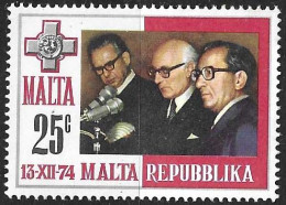 MALTA - 1975 - PROCLAMAZIONE REPUBBLICA - 25C - NUOVO MNH** (YVERT 502 - MICHEL 507) - Malte