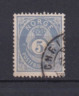 NORVEGE 1877 TIMBRE N°24 OBLITERE - Gebraucht