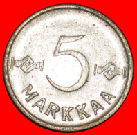 * CROSS (1952-1962): FINLAND  5 MARKS 1955 DIE B!  · LOW START · NO RESERVE! - Finlandia