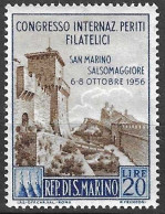 SAN MARINO - 1956 - CONGRESSO PERITI - L.20 - NUOVO MH* (YVERT 424 - MICHEL 558) - Ongebruikt