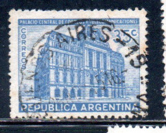 ARGENTINA 1945 POST OFFICE BUENOS AIRES UNWATERMARK 35c  USED USADO OBLITERE' - Gebruikt