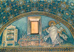 Art - Mosaique Religieuse - Ravenna - Mausolée De Galla Placidia - S Laurent Se Prépare Au Martyre - CPM - Voir Scans Re - Gemälde, Glasmalereien & Statuen