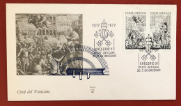 Vaticano - FDC - 1977 - 6º Centenario Del Ritorno Del Papa Gregorio XI Da Avignone A Roma (fdcv03) - FDC