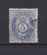 NORVEGE 1877 TIMBRE N°24 OBLITERE - Oblitérés