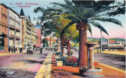 NICE - PROMENADE DES ANGLAIS - CARTOLINA FP SPEDITA NEL 1934 - Tráfico Rodado - Auto, Bus, Tranvía