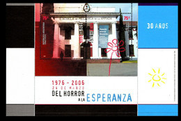 Argentina 2006 Memory Museum From Horror To Hope Souvenir Sheet MNH - Nuovi