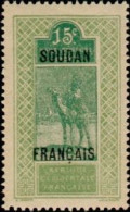 SOUDAN -  Targui Nomade Sur Dromadaire (Camelus Dromedarius) Surimprimé - Unused Stamps