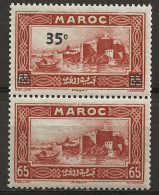 MAROC Colo:, **, N° YT 161a, Paire, TB - Unused Stamps