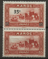 MAROC Colo:, **, N° YT 161a, Paire, TB - Ungebraucht