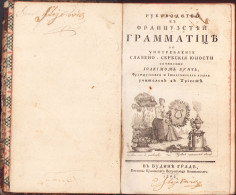 Руководство к францусзтјеј граматицие во употребљение славено-сербскија јуности, 1805 451SP - Livres Anciens